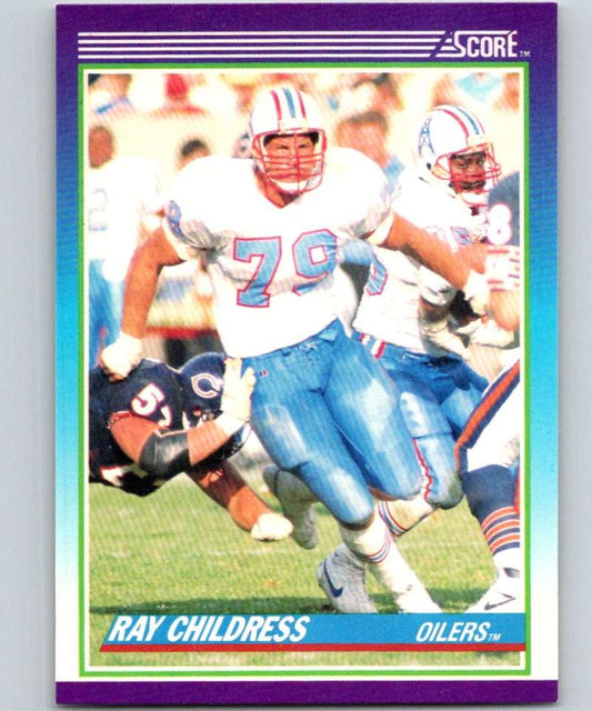 1990 Score #116 Ray Childress Oilers NFL Football Image 1
