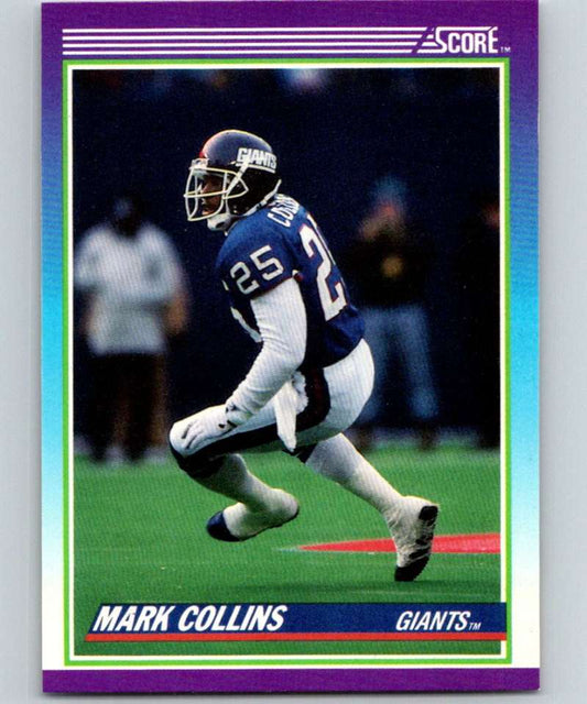 1990 Score #129 Mark Collins NY Giants NFL Football Image 1