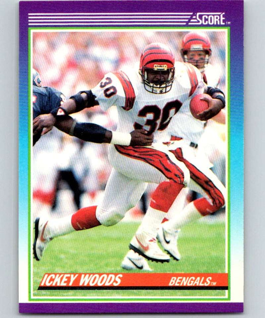 1990 Score #130 Ickey Woods Bengals NFL Football