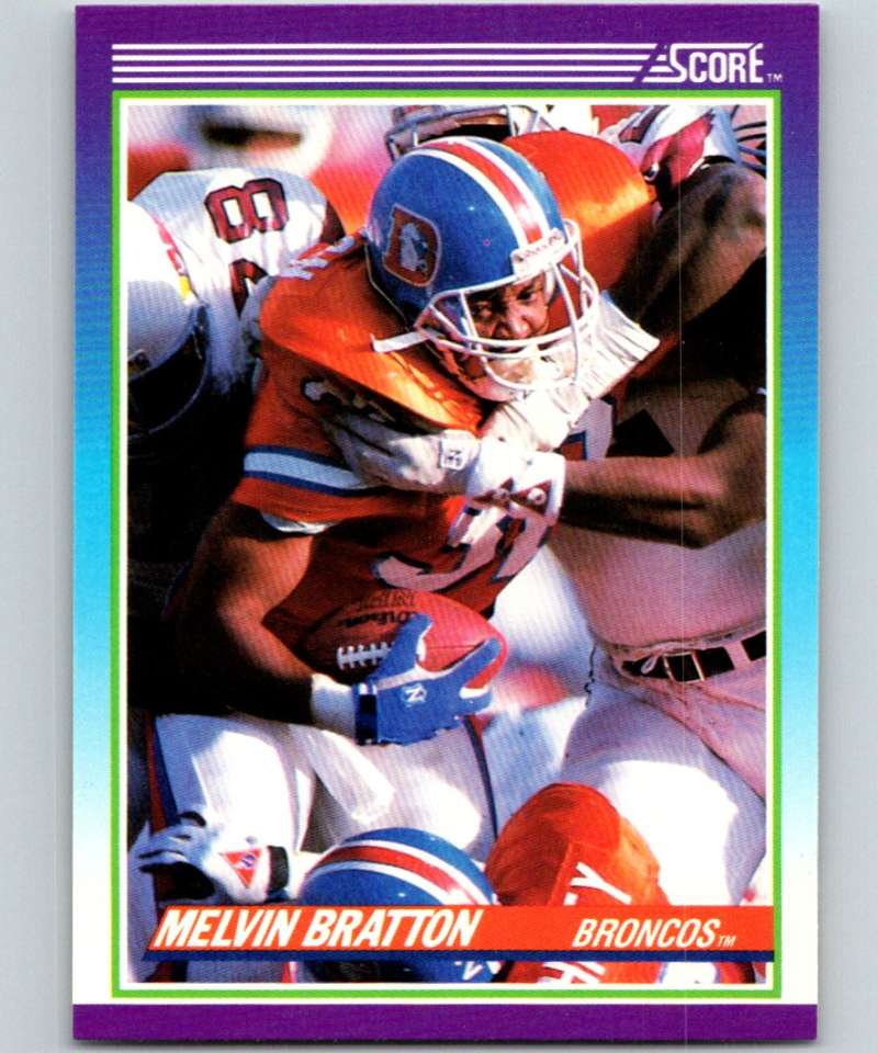 1990 Score #133 Melvin Bratton RC Rookie Broncos NFL Football Image 1