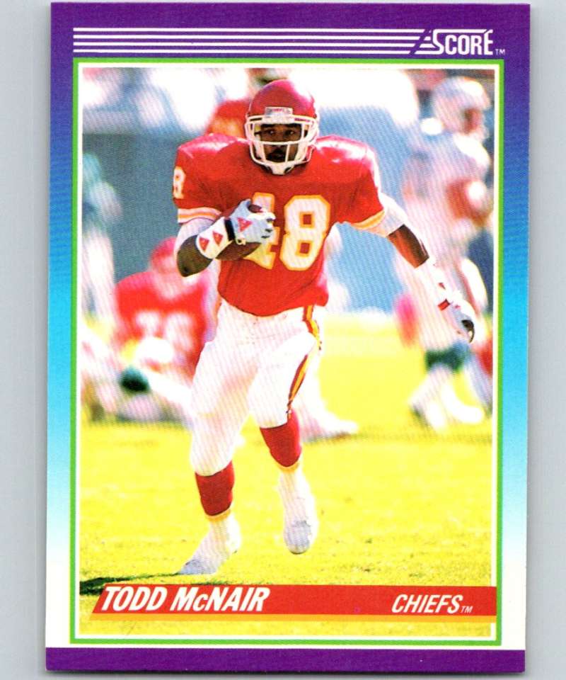 1990 Score #137 Todd McNair RC Rookie Chiefs NFL Football