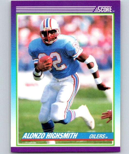 1990 Score #138 Alonzo Highsmith Oilers NFL Football Image 1