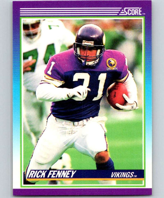 1990 Score #143 Rick Fenney Vikings NFL Football Image 1