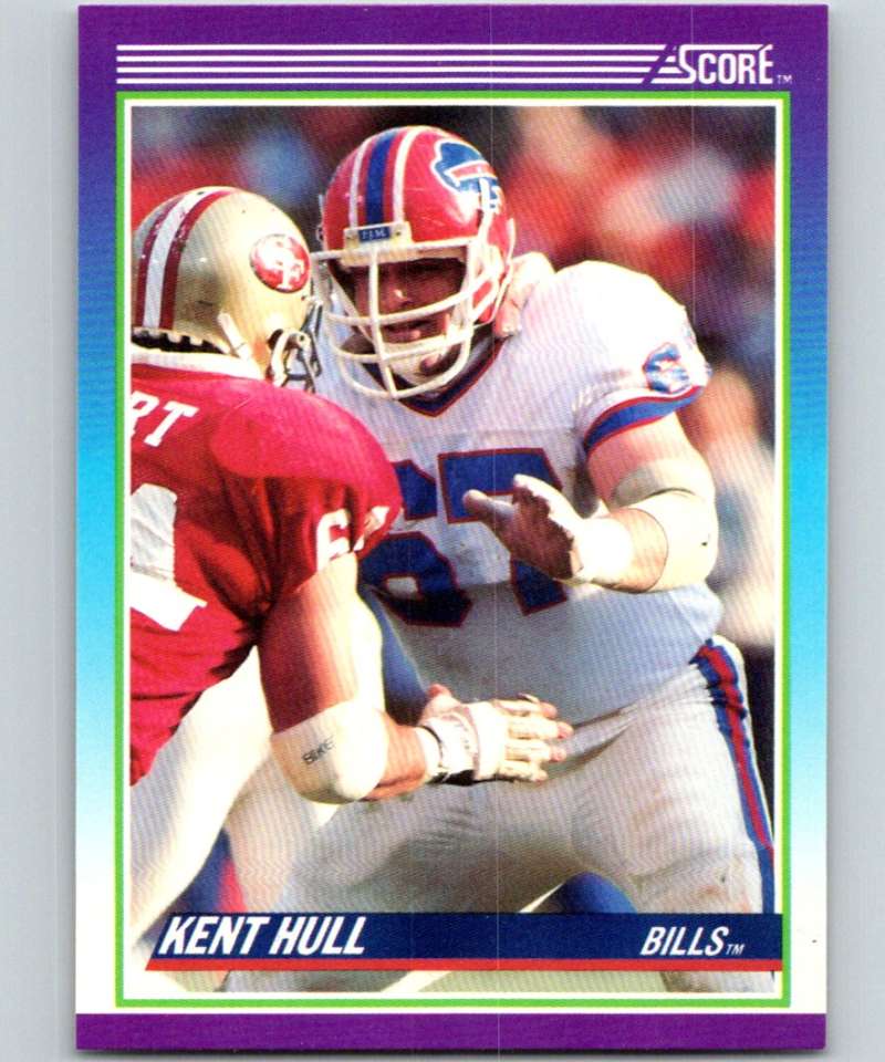 1990 Score #146 Kent Hull Bills NFL Football Image 1