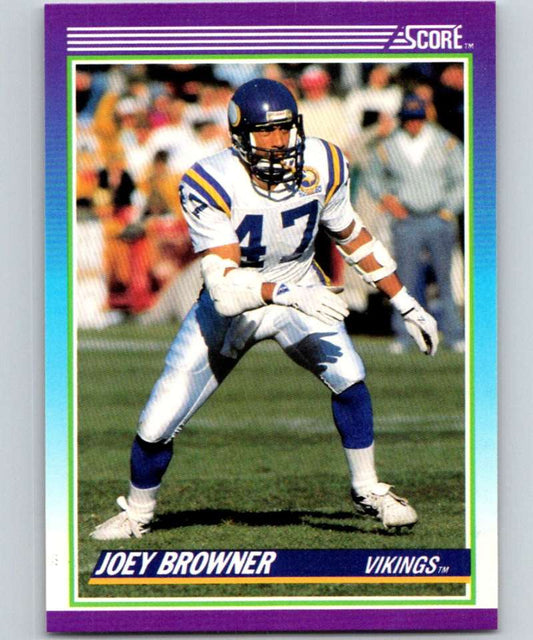 1990 Score #147 Joey Browner Vikings NFL Football Image 1