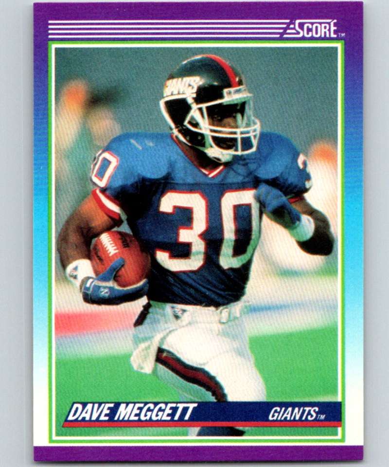 1990 Score #150 Dave Meggett NY Giants NFL Football Image 1