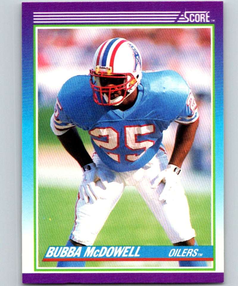 1990 Score #151 Bubba McDowell Oilers NFL Football Image 1