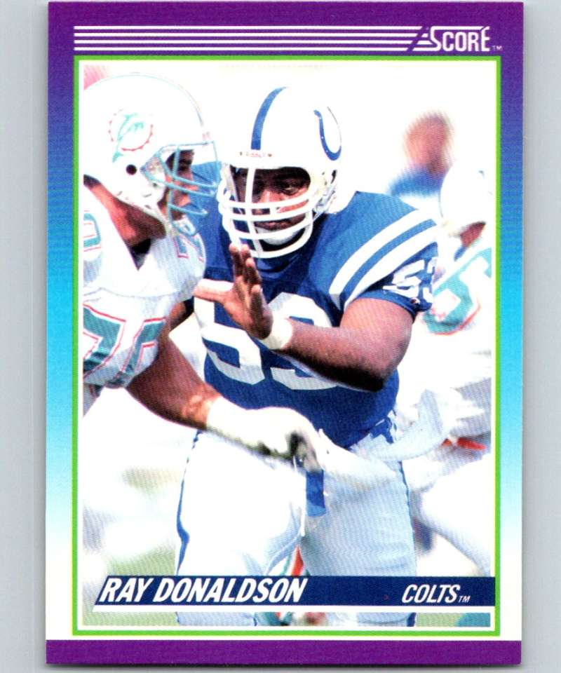 1990 Score #153 Ray Donaldson Colts NFL Football Image 1
