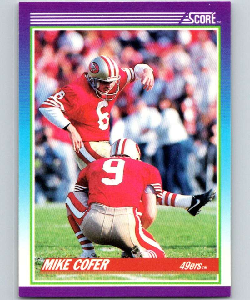 1990 Score #155 Mike Cofer 49ers NFL Football Image 1