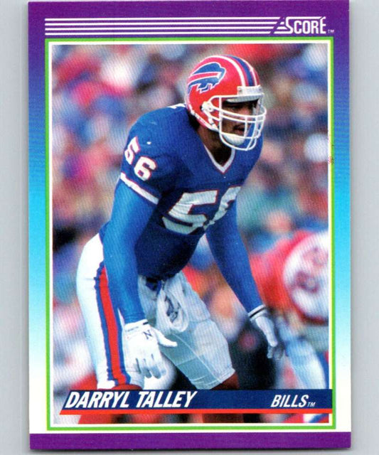 1990 Score #156 Darryl Talley Bills NFL Football Image 1