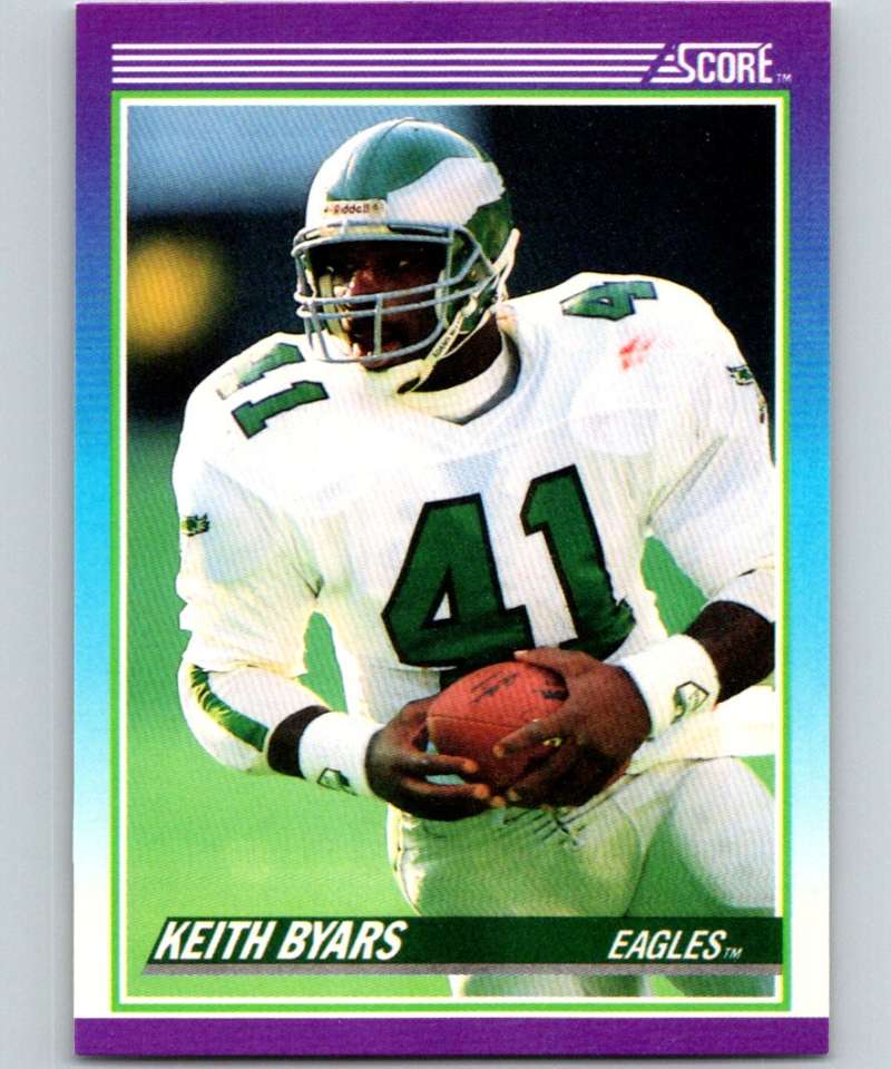 1990 Score #159 Keith Byars Eagles NFL Football Image 1