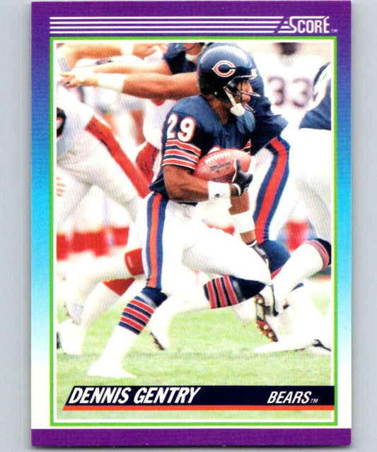 1990 Score #162 Dennis Gentry Bears NFL Football Image 1