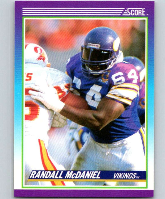 1990 Score #164 Randall McDaniel Vikings NFL Football Image 1