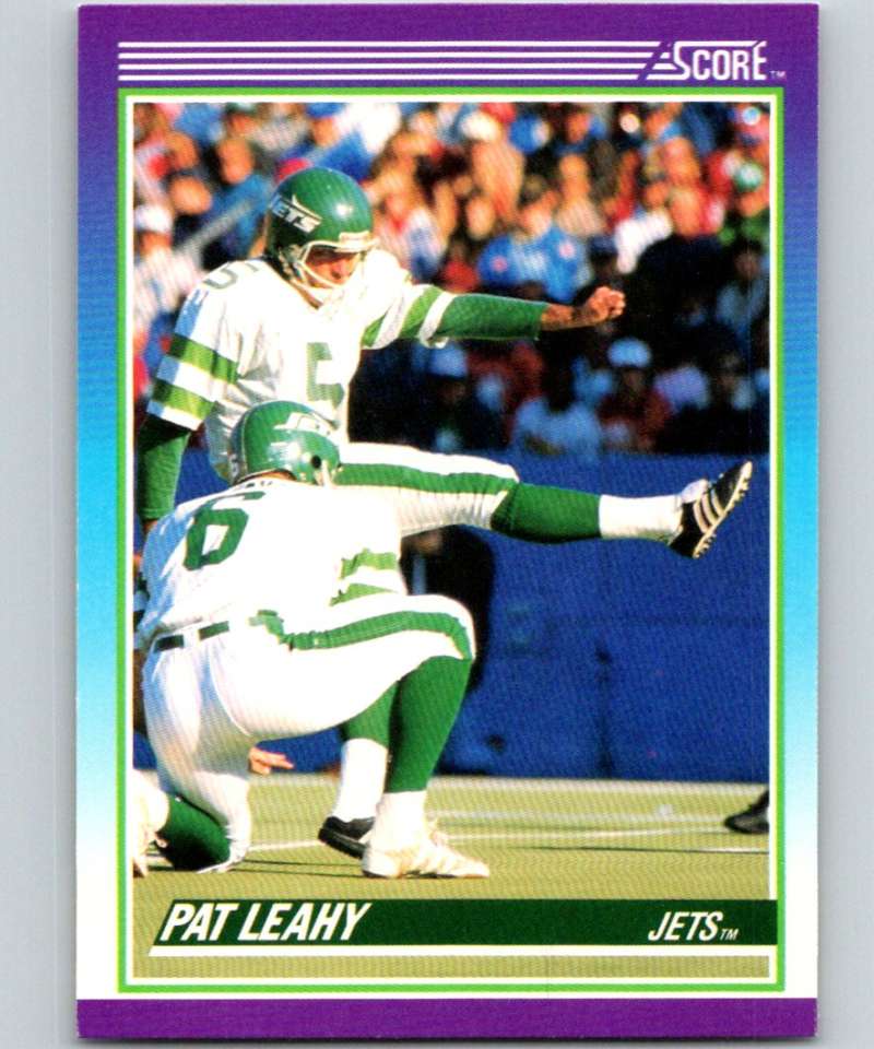 1990 Score #165 Pat Leahy NY Jets NFL Football Image 1
