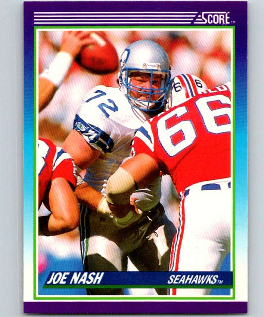1990 Score #172 Joe Nash Seahawks NFL Football Image 1