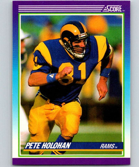 1990 Score #179 Pete Holohan LA Rams NFL Football Image 1