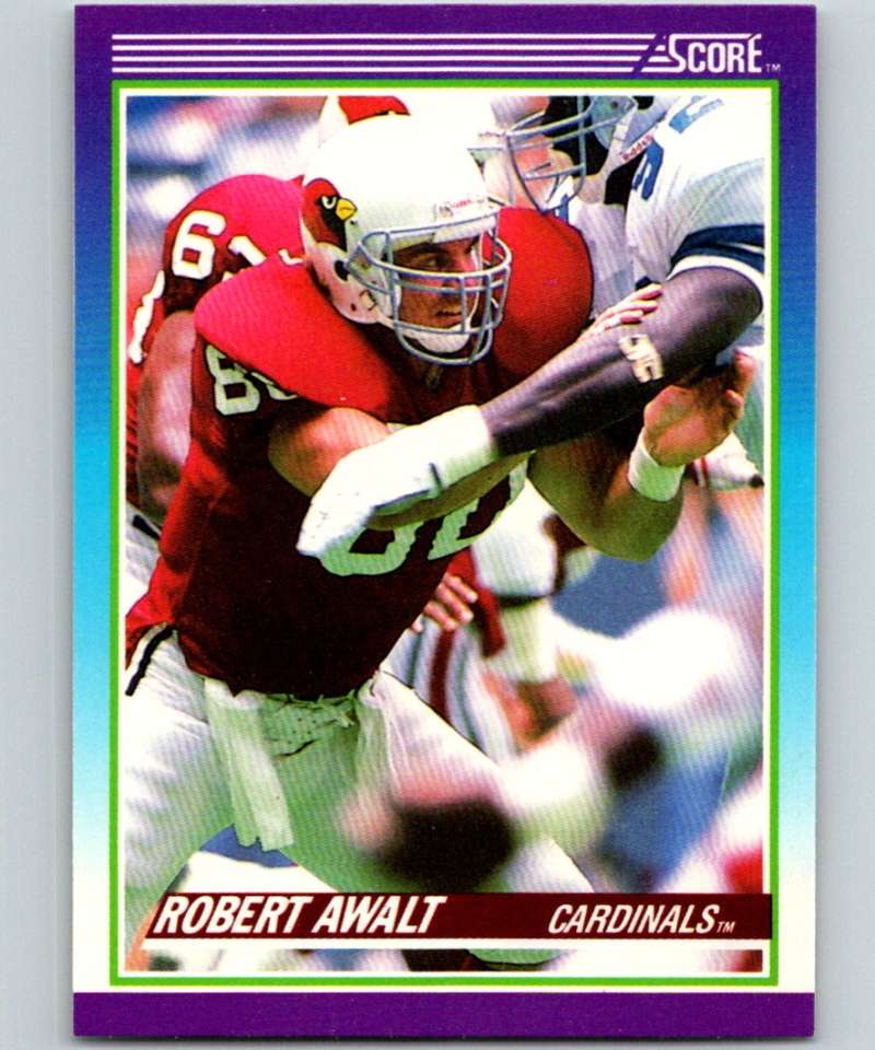1990 Score #180 Robert Awalt Cardinals NFL Football Image 1