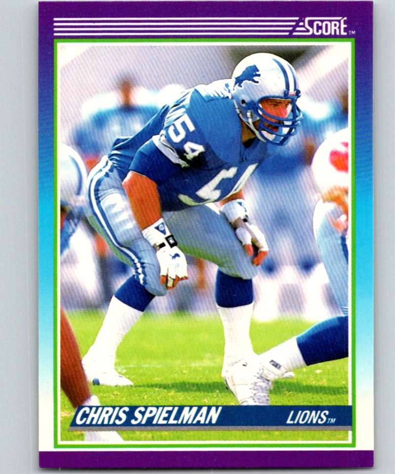 1990 Score #191 Chris Spielman Lions NFL Football Image 1