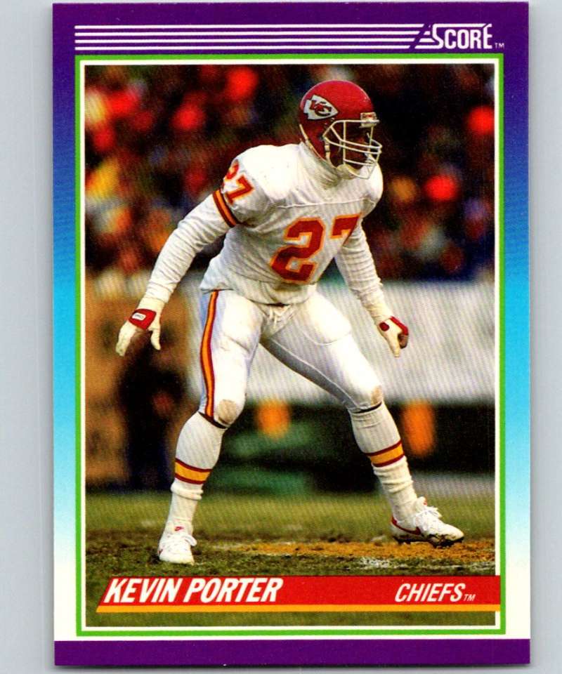 1990 Score #194 Kevin Porter RC Rookie Chiefs NFL Football