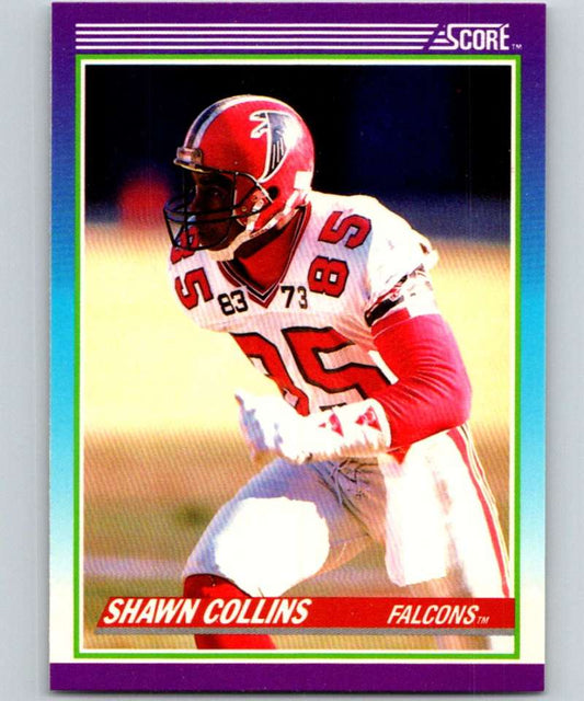 1990 Score #207 Shawn Collins Falcons NFL Football Image 1
