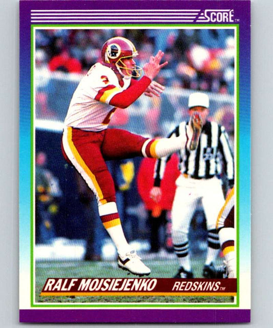 1990 Score #208 Ralf Mojsiejenko Redskins NFL Football Image 1