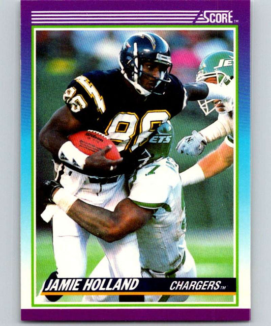 1990 Score #211 Jamie Holland Chargers NFL Football Image 1
