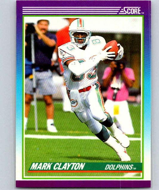 1990 Score #212 Mark Clayton Dolphins NFL Football Image 1