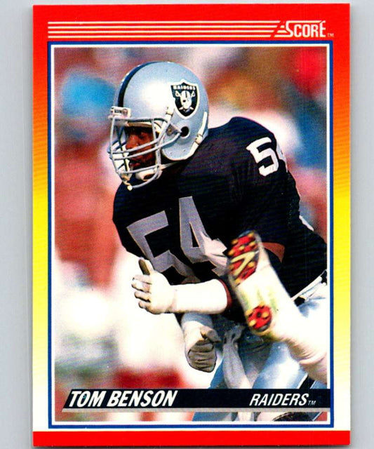 1990 Score #223 Tom Benson RC Rookie LA Raiders NFL Football Image 1
