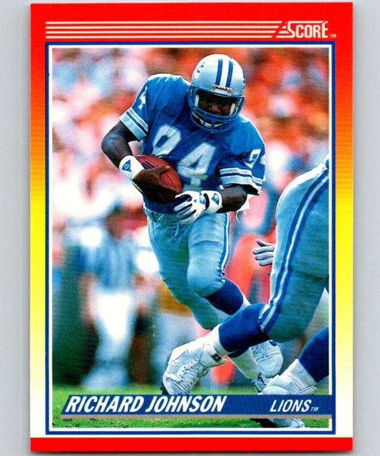 1990 Score #226 Richard Johnson Lions NFL Football Image 1