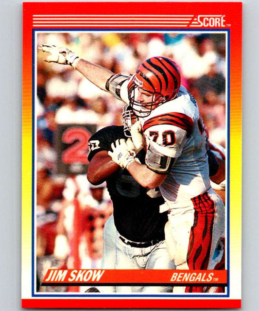1990 Score #227 Jim Skow Bengals NFL Football Image 1