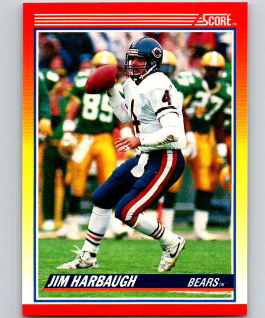 1990 Score #232 Jim Harbaugh Bears NFL Football Image 1