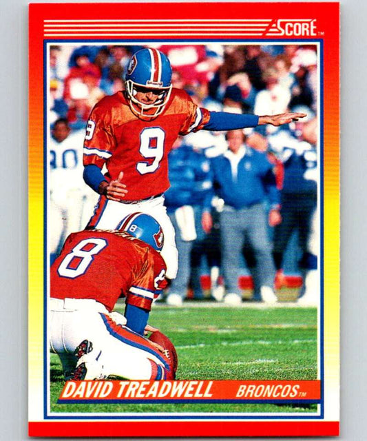 1990 Score #234 David Treadwell Broncos NFL Football Image 1