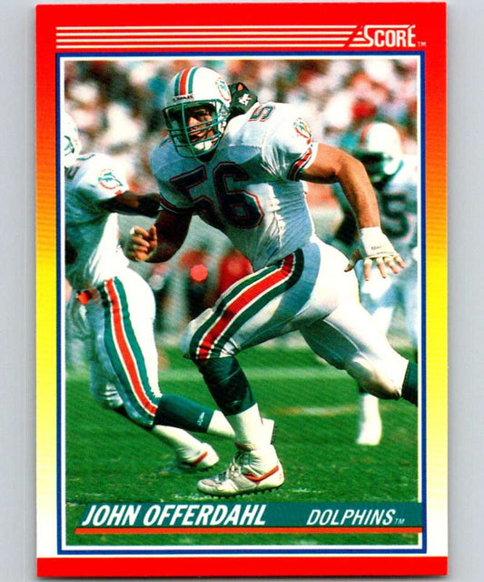 1990 Score #235 John Offerdahl Dolphins NFL Football Image 1