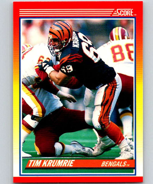 1990 Score #237 Tim Krumrie Bengals NFL Football Image 1