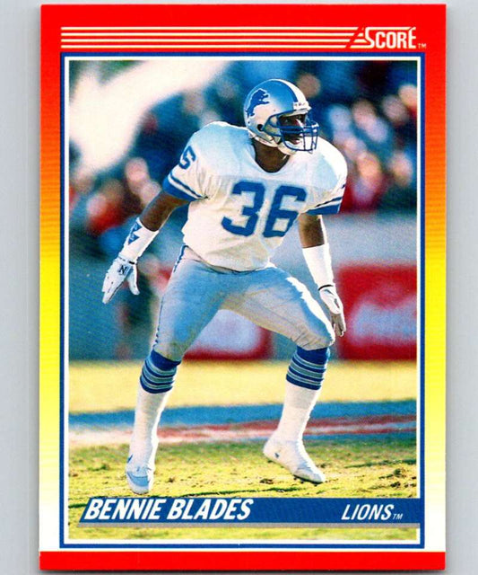1990 Score #246 Bennie Blades Lions NFL Football Image 1