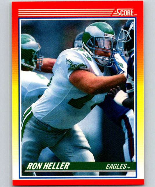 1990 Score #248 Ron Heller Eagles NFL Football Image 1