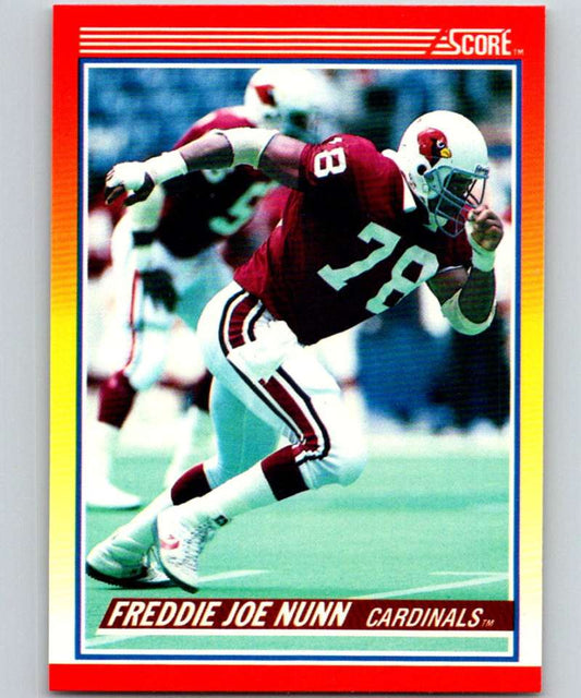 1990 Score #251 Freddie Joe Nunn Cardinals NFL Football Image 1