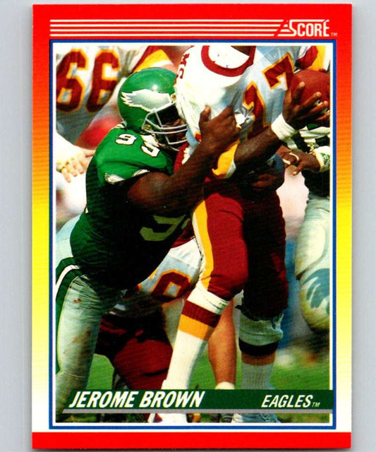 1990 Score #252 Jerome Brown Eagles NFL Football