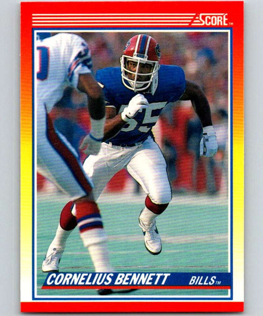 1990 Score #256 Cornelius Bennett Bills NFL Football Image 1