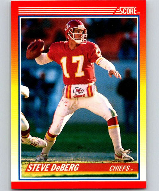 1990 Score #262 Steve DeBerg Chiefs NFL Football Image 1