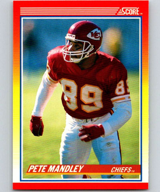 1990 Score #264 Pete Mandley Chiefs NFL Football Image 1