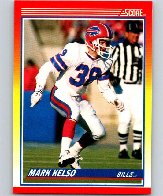 1990 Score #267 Mark Kelso Bills NFL Football Image 1