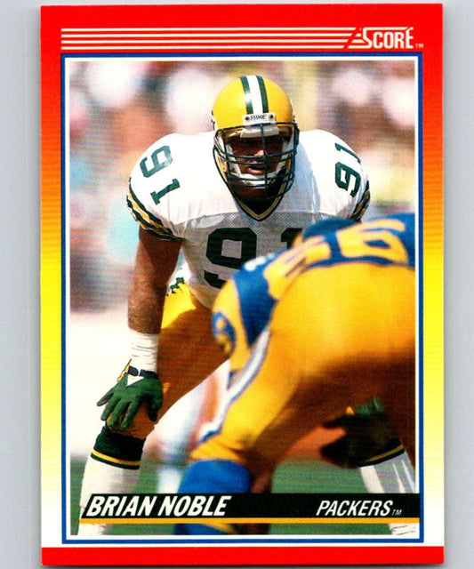 1990 Score #268 Brian Noble Packers NFL Football Image 1