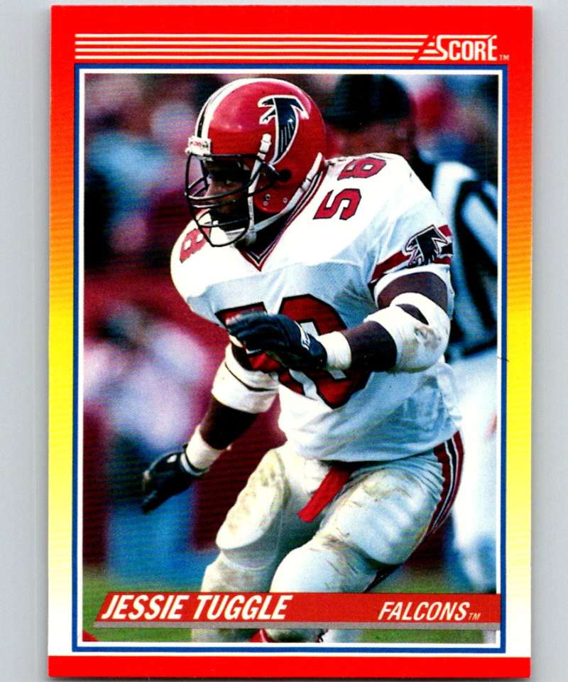 1990 Score #269 Jessie Tuggle RC Rookie Falcons NFL Football