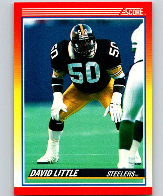 1990 Score #271 David Little Steelers NFL Football Image 1