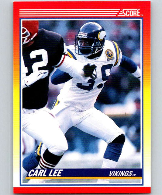 1990 Score #276 Carl Lee Vikings NFL Football Image 1