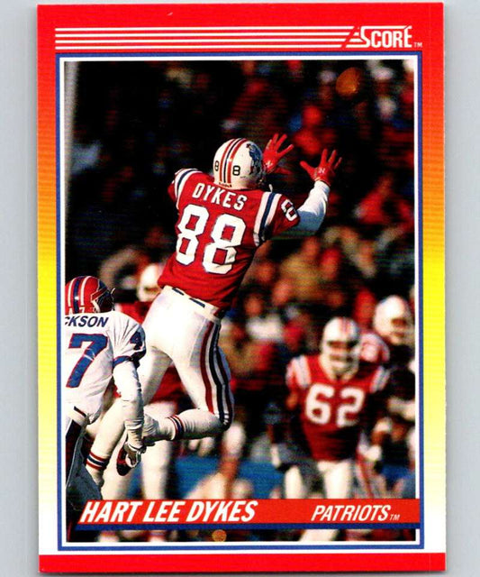 1990 Score #277 Hart Lee Dykes Patriots NFL Football Image 1