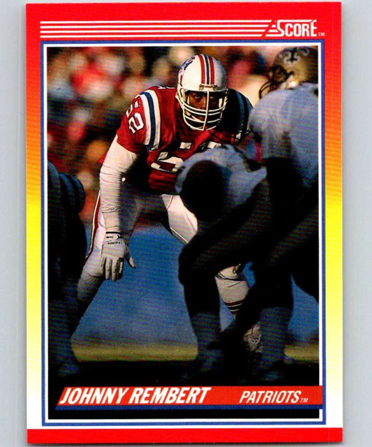 1990 Score #286 Johnny Rembert Patriots NFL Football Image 1
