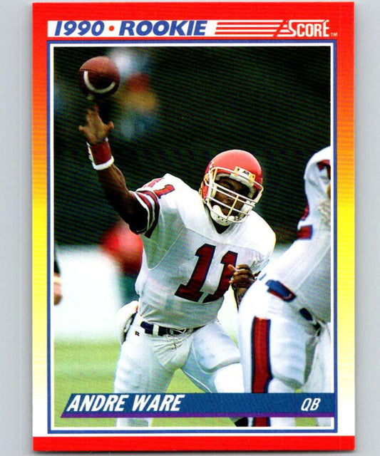 1990 Score #292 Andre Ware RC Rookie NFL Football Image 1