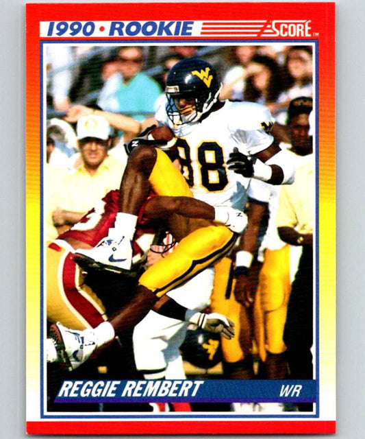 1990 Score #297 Reggie Rembert RC Rookie NFL Football Image 1